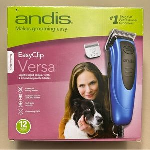 NIB Andis Easy Clip Versa Medium Duty 12 Piece Pet Groomers Kit